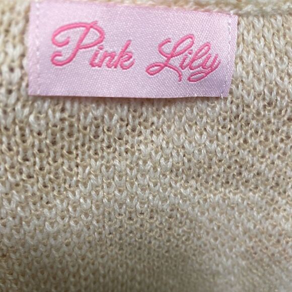 Pink Lily | Boutique Make Time For Love Tan Animal Print Long Sleeve Cardigan M - Picture 5 of 5